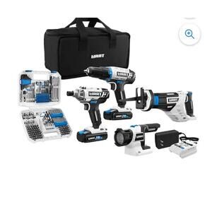 HART 20-Volt Cordless 4-Tool Combo Kit & 200-Piece Drill & Driver Accessory